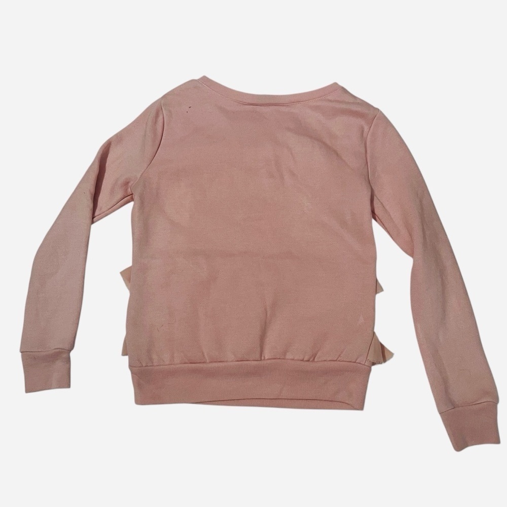 Bebe Kids Pink Ruffle Sweatshirt - Picture 3 of 3